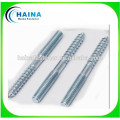 zinc plated steel double head wood screw,hanger wood screw